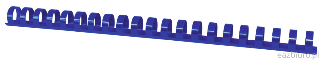 Grzbiety do bindowania Office Products, A4, 16mm (145 kartek), 100 sztuk, niebieskie Grzbiety do bindowania Office Products, A4, 16mm (145 kartek), 100 sztuk, niebieskie