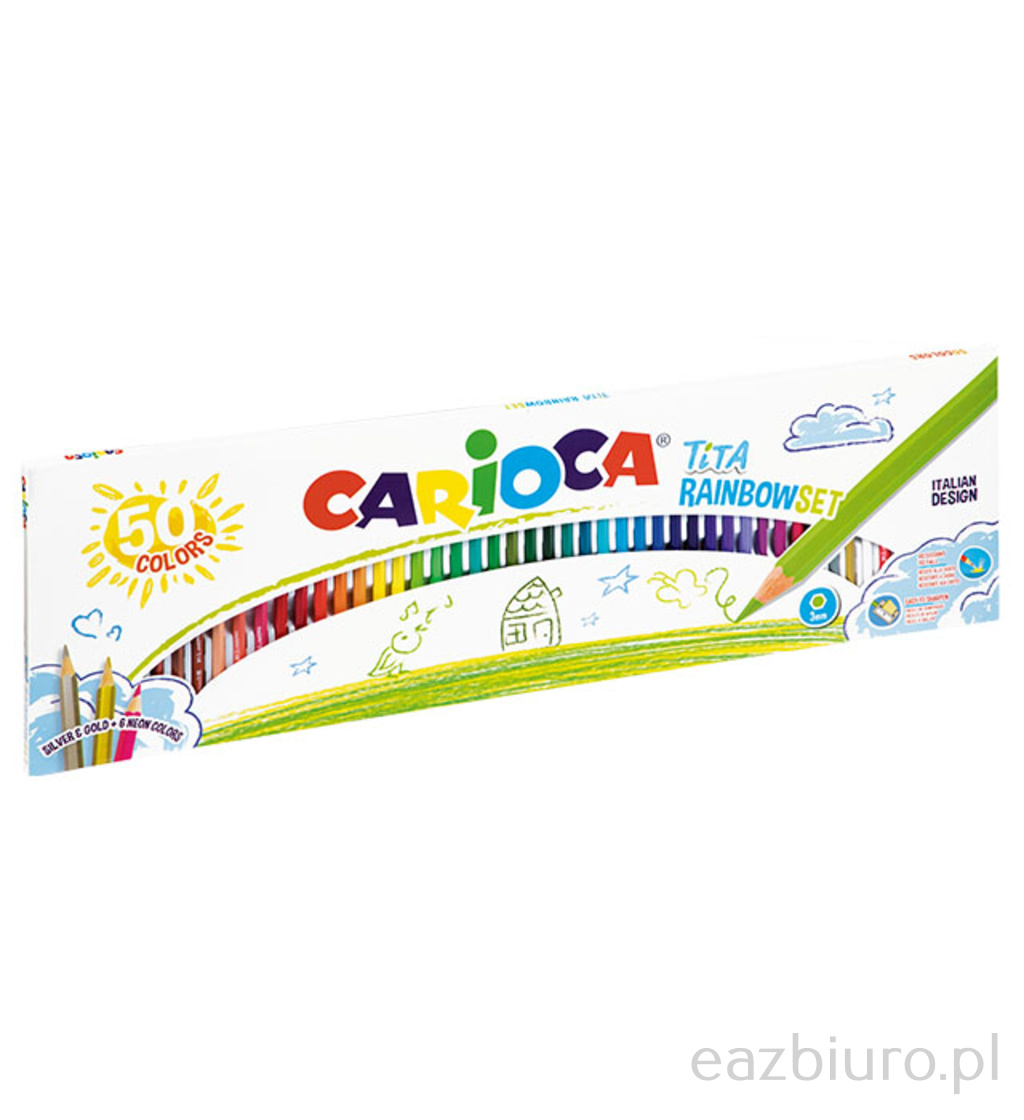Kredki ołówkowe tita 50 kolorów (42990) | eazbiuro.pl | Zamów teraz!