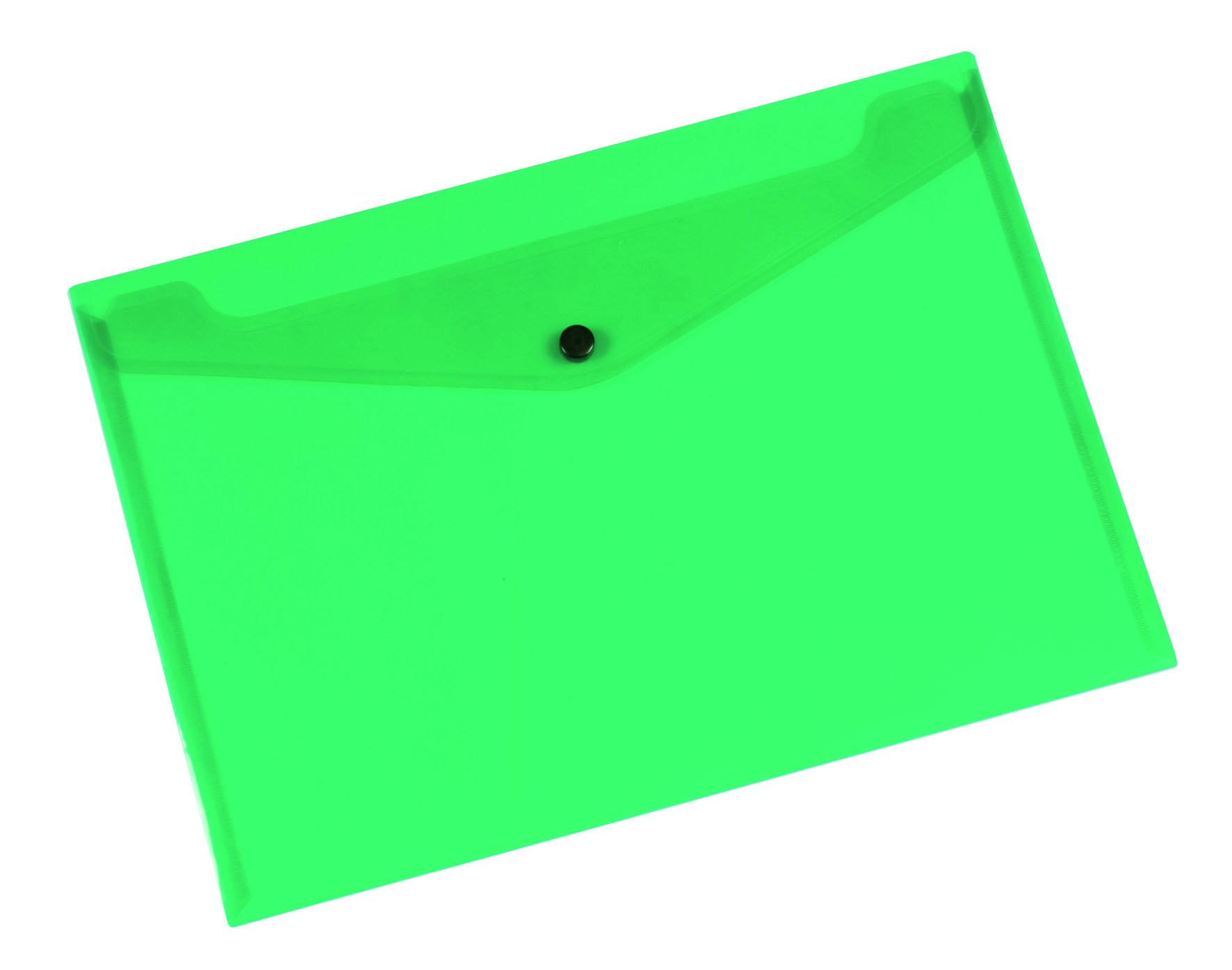 Teczka kopertowa Q-Connect zatrzask, pp, A4, 172mikr., transparentna zielona | eazbiuro.pl | Wybierz hit!