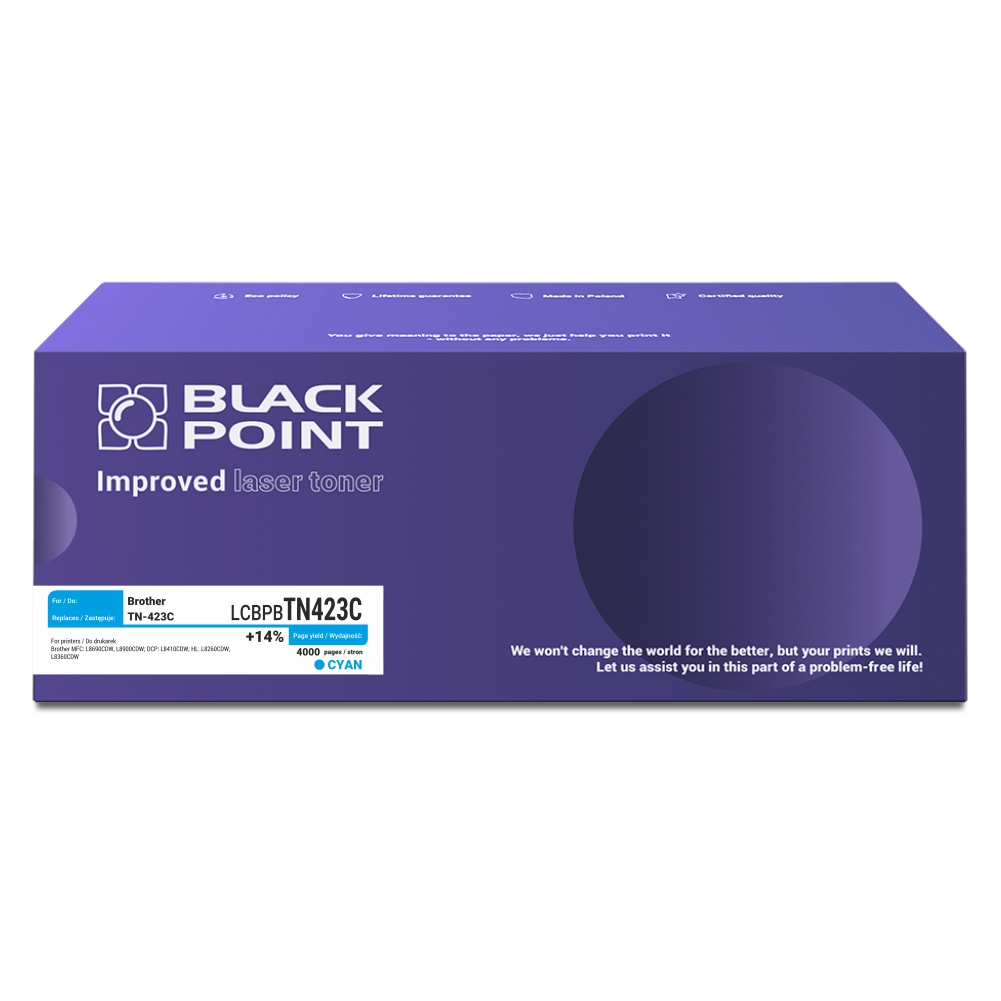 Toner Black Point Brother tn-423c - lcBlack Pointbtn423c Toner Black Point Brother tn-423c - lcBlack Pointbtn423c