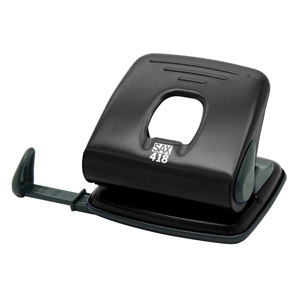 Dziurkacz Sax 418 dziurkuje do 25 kartek czarny | eazbiuro.pl | Kup wygodnie!