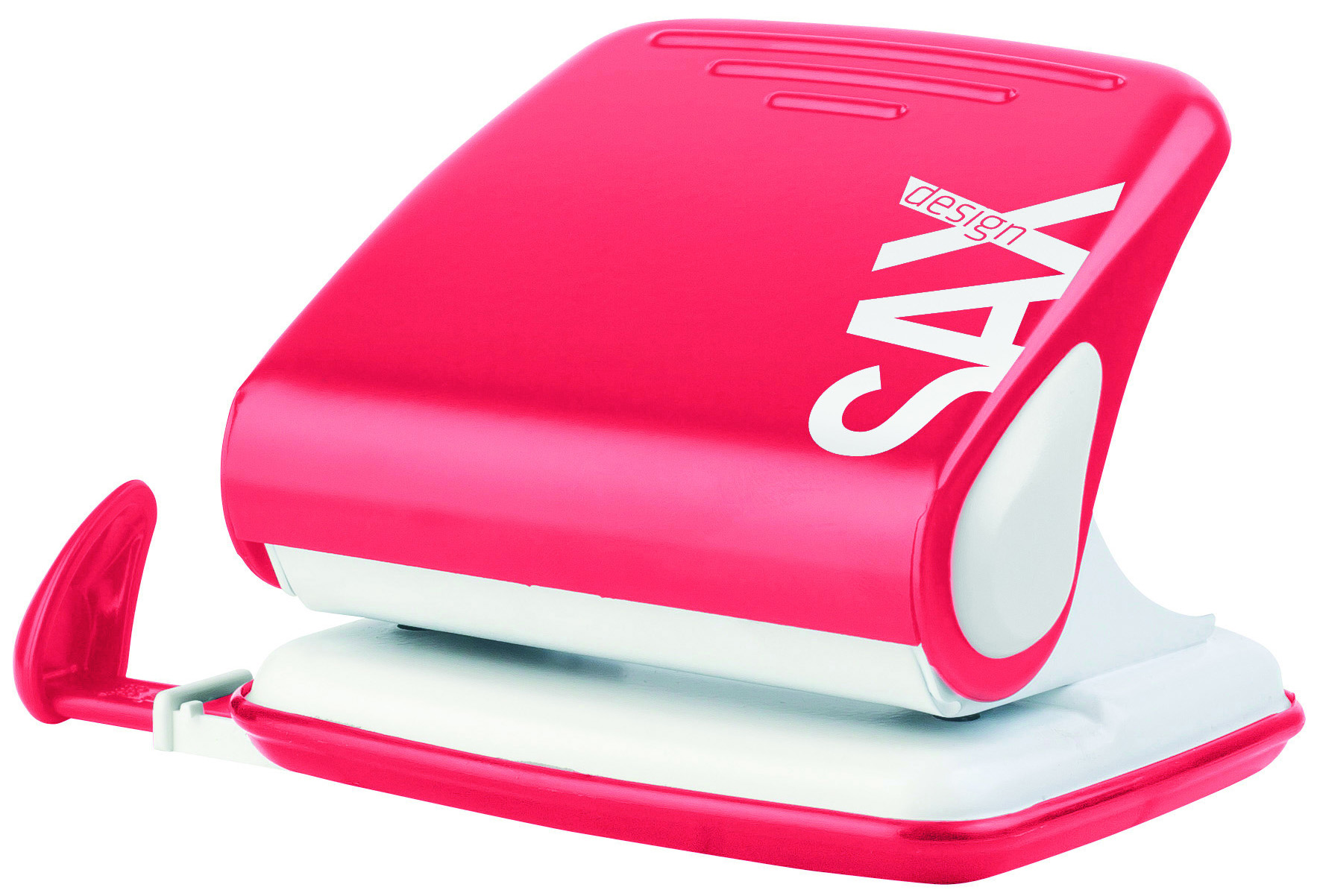 Dziurkacz Saxdesign 418 dziurkuje do 25 kartek czerwony | eazbiuro.pl | Zamów już dziś!