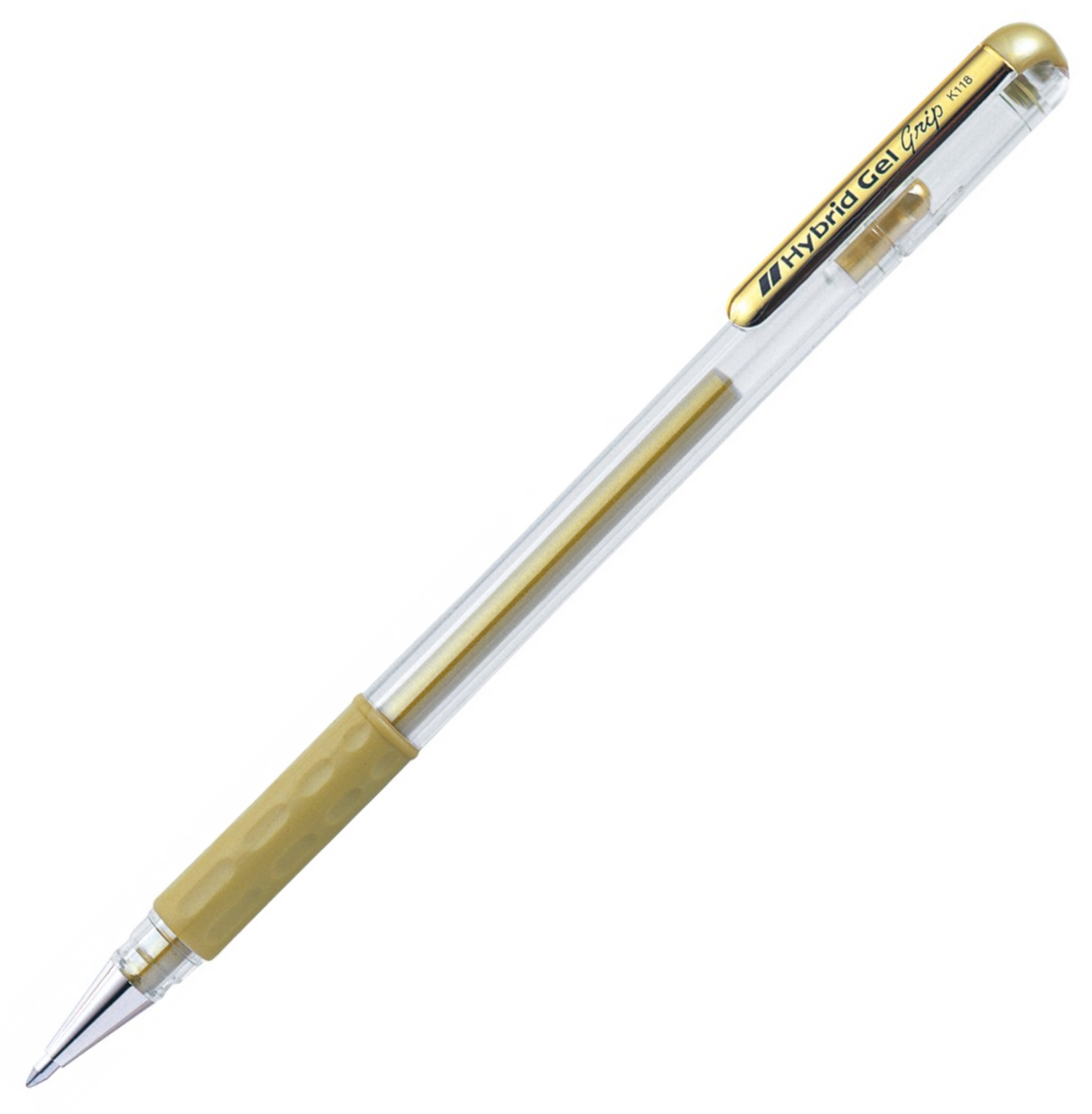 Długopis żelowy Pentel 0,8 mm k118 złoty | eazbiuro.pl | Kup wygodnie!