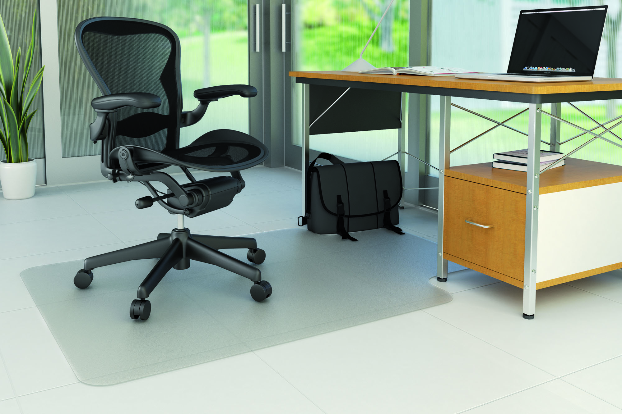 Mata pod krzesło Q-Connect na podłogi twarde 120 x 90 cm kształt t Mata pod krzesło Q-Connect na podłogi twarde 120 x 90 cm kształt t