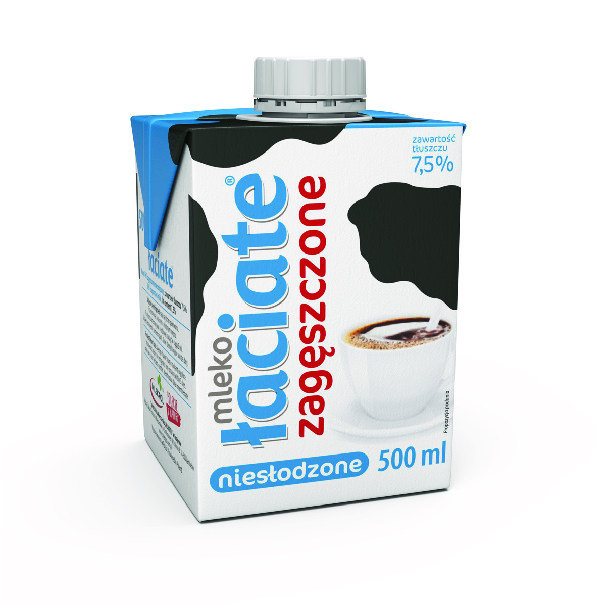 Mleko uht łaciate, zagęszczone, niesłodzone 500ml