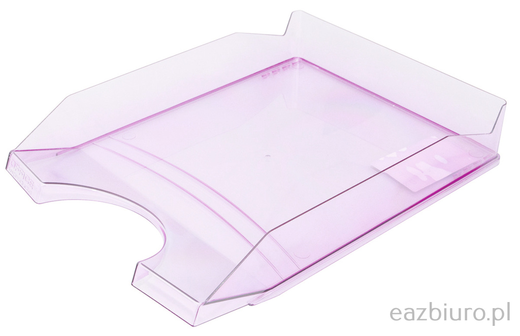 Szufladka na biurko Office Products, polistyren/pp, A4, transparentna fioletowa