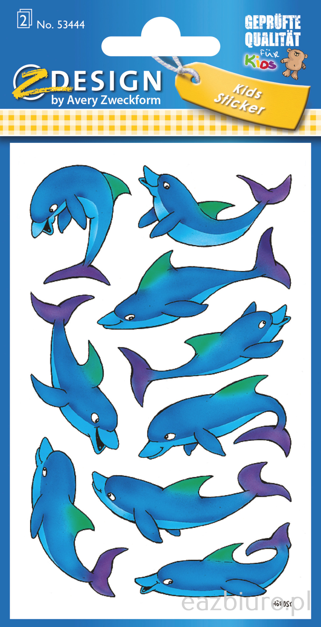 Naklejki na błyszczącym papierze - delfiny avery z-design | eazbiuro.pl | Kup w promocji!