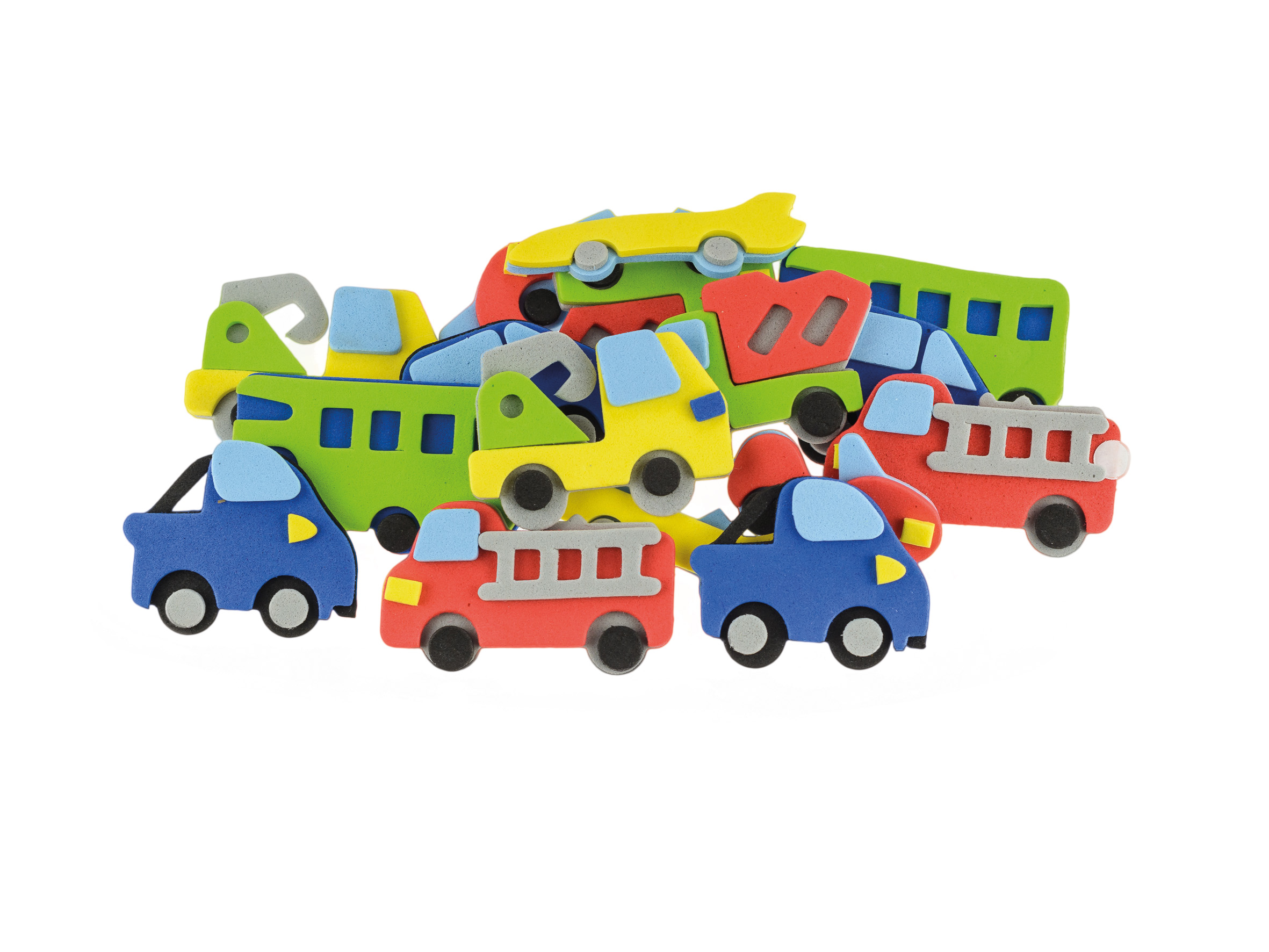 Naklejki z pianki Brewis pvc24, zestaw 16 sztuk auta | eazbiuro.pl | Kup już teraz!