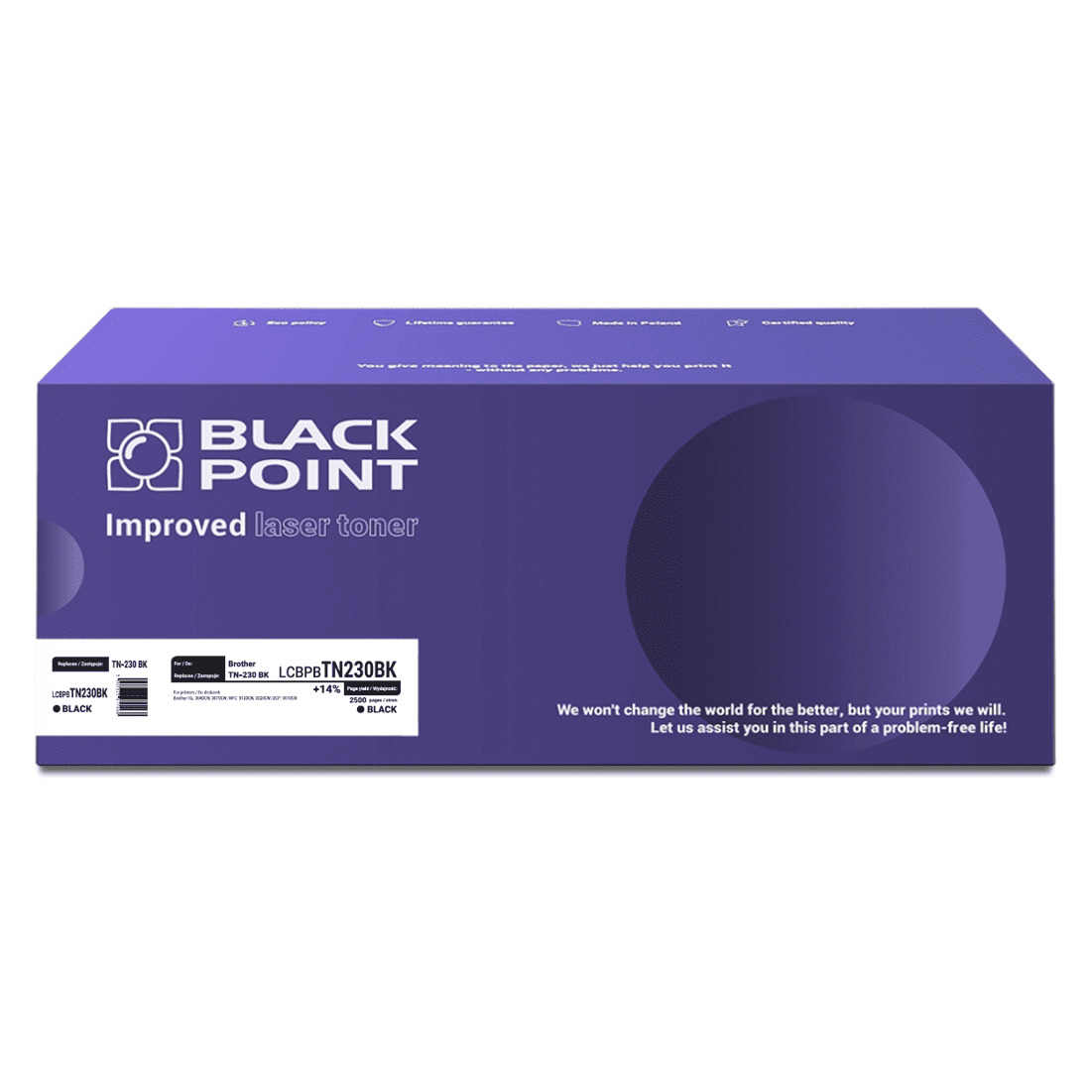 Toner Black Point Brother tn-230 bk - lcBlack Pointbtn230bk Toner Black Point Brother tn-230 bk - lcBlack Pointbtn230bk
