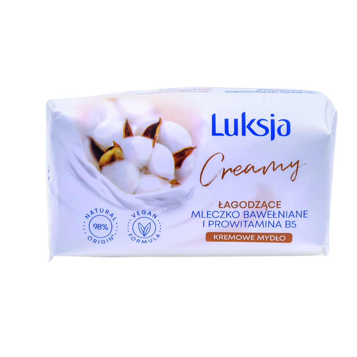 Mydło Luksja w kostce mleczko bawełniane prow 100g