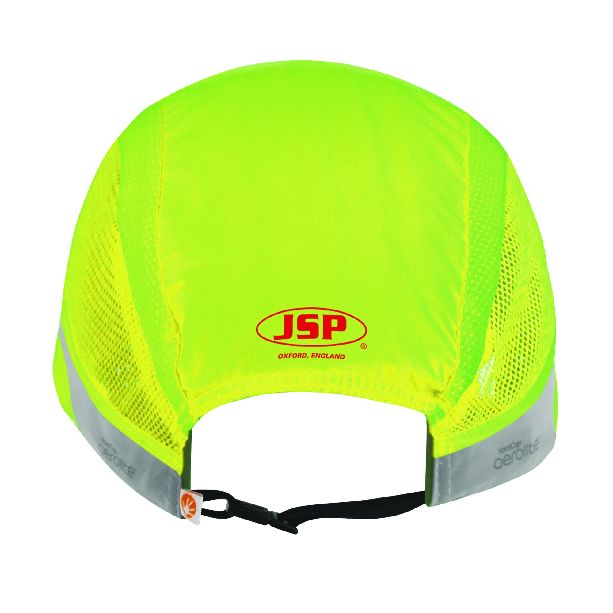 Lekka czapka ochronna HardCap Aerolite®, 2,5cm daszek, żółta o wysokiej widoczności