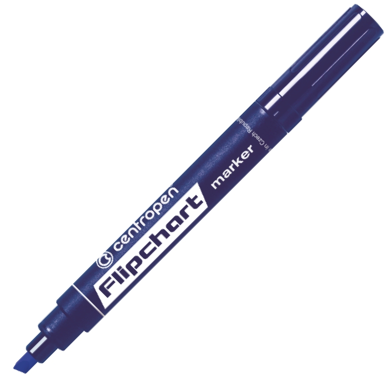 Marker do flipchartu 8560 Centropen ścięta końcówka niebieski