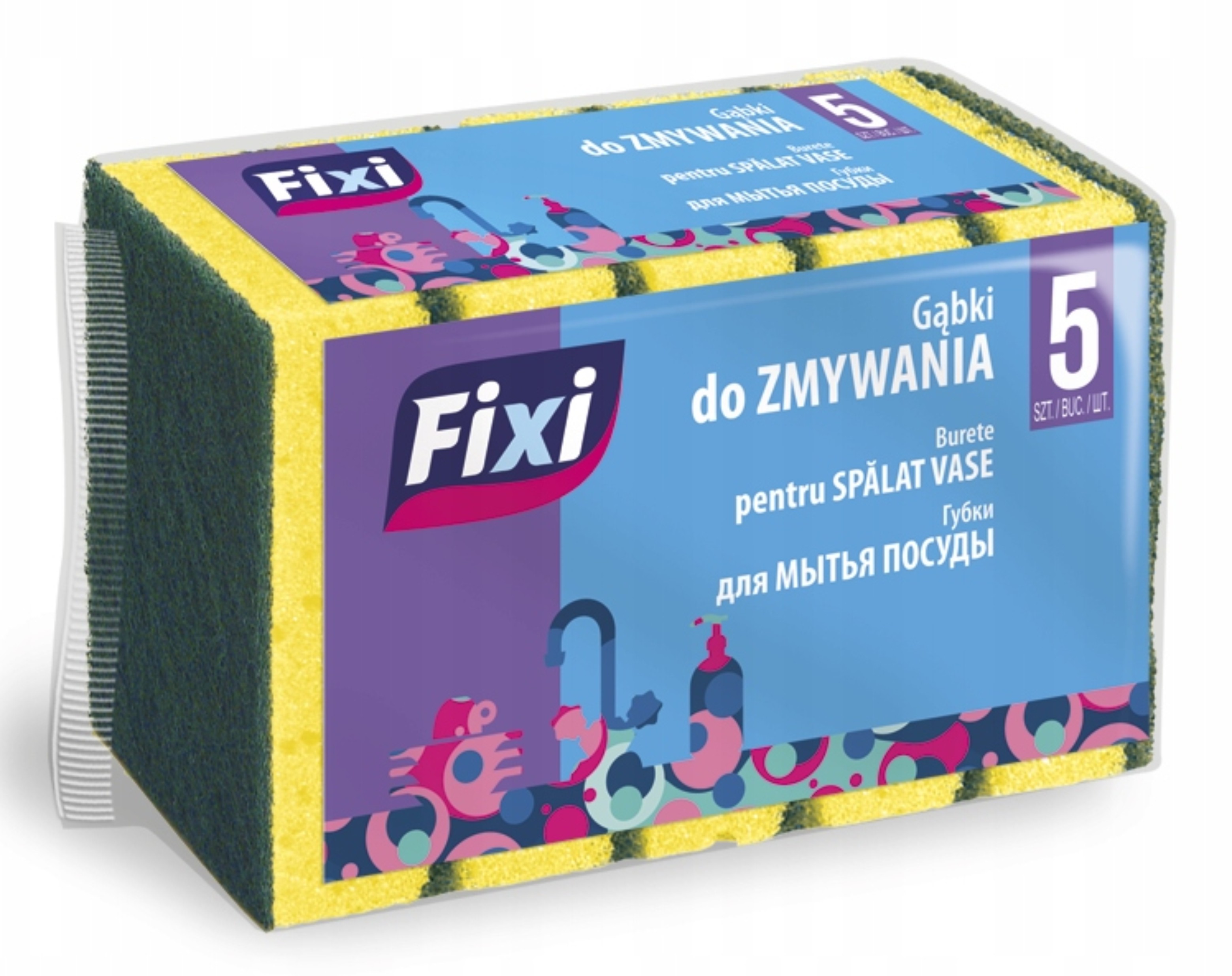 Gabka do naczyń zestaw 5 sztuk | eazbiuro.pl | Zamów bezpiecznie!