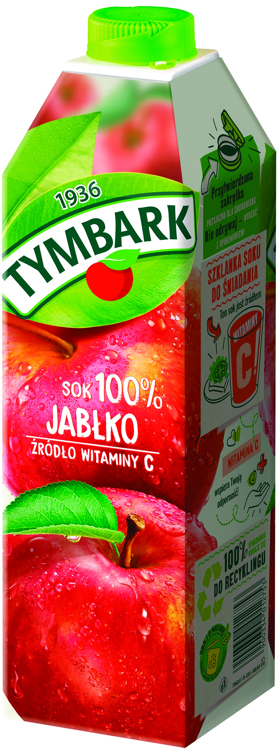 Sok Tymbark jabłkowy 1l