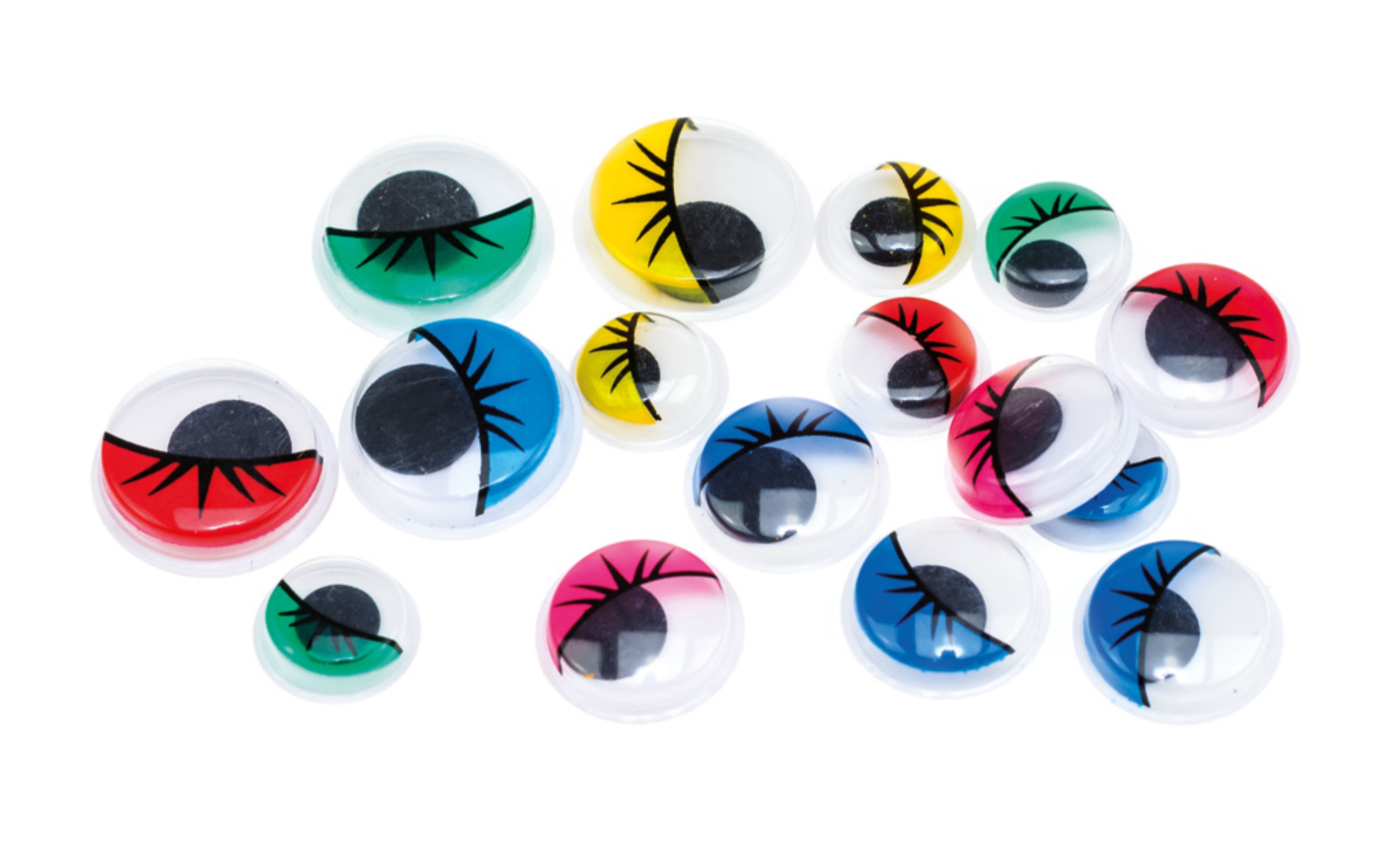 Ruchome oczka Brewis ro16 mix 12,15,18 mm rzęsy zestaw 16 sztuk | eazbiuro.pl | Kup wygodnie!