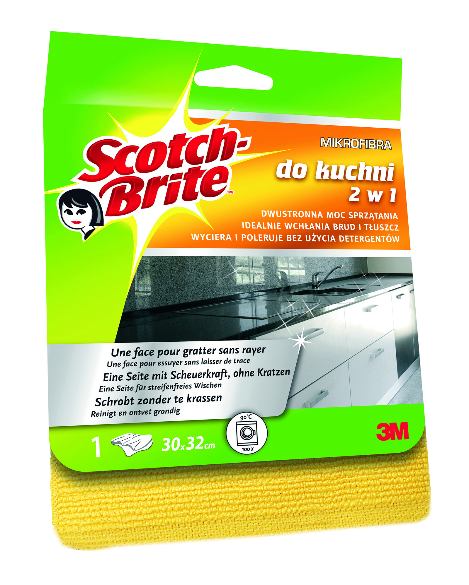 Ściereczka z mikrofibry Scotch brite™ do kuchni, ż Ściereczka z mikrofibry Scotch brite™ do kuchni, ż