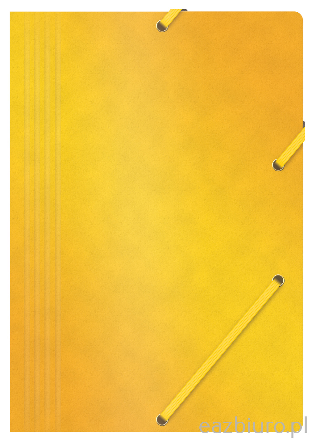 Teczka z gumką Office Products, preszpan, A4, 390gsm, 3-skrzydłowa, żółta | eazbiuro.pl | Zamów teraz!