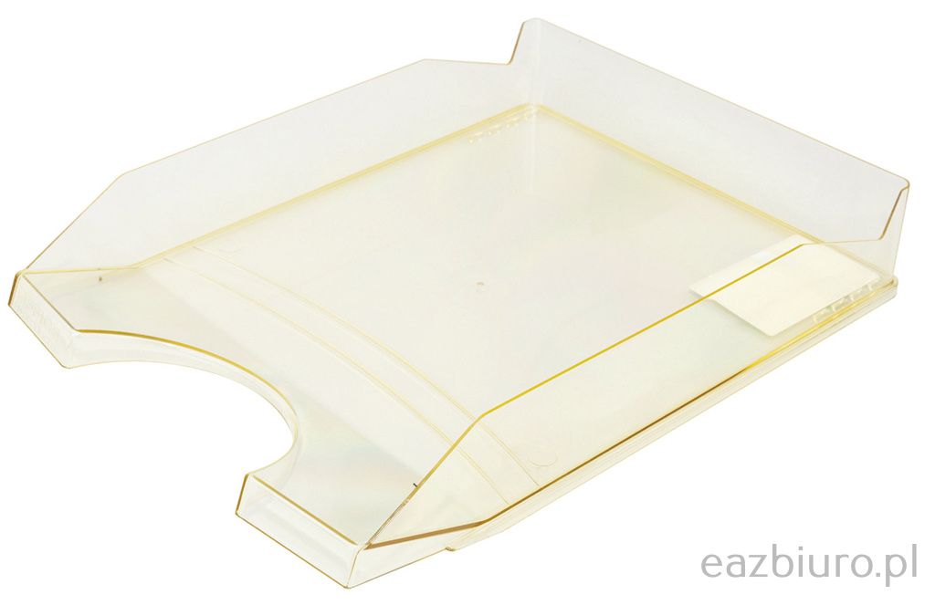 Szufladka na biurko Office Products, polistyren/pp, A4, transparentna żółta