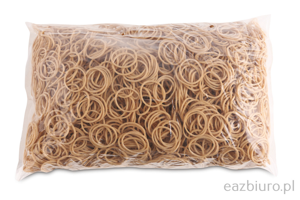 Gumki reCepturki Office Products, średnica 25mm, 1,5x1,5mm, 60% kauczuku, 1000g, zgrzewka, naturalne