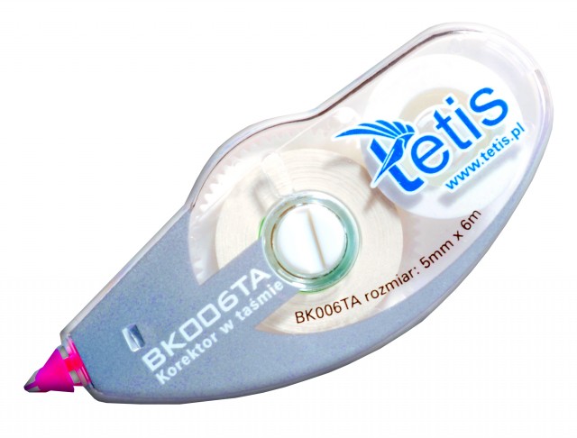 Korektor Tetis w taśmie bk006-ta 5 mm x 6 m | eazbiuro.pl | Zamów od ręki!