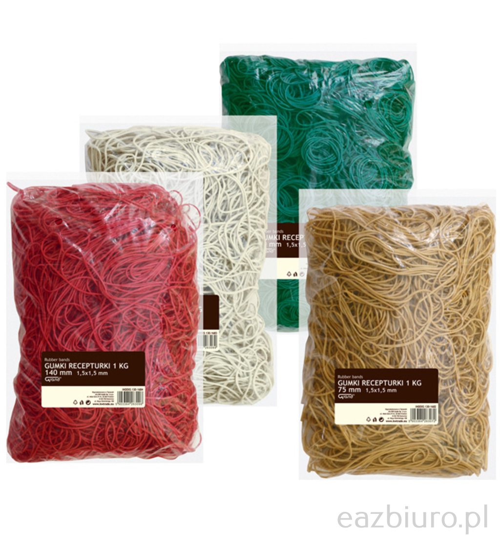 Gumka recepturka Grand 1 kg średnica 40 mm (długość 7 cm) 60% | eazbiuro.pl | Zamów korzystnie!