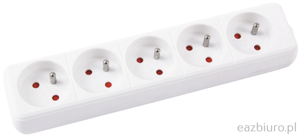 Przedłużacz 5 gniazd 1,5 m z uziemieniem | eazbiuro.pl | Weź zanim zniknie!