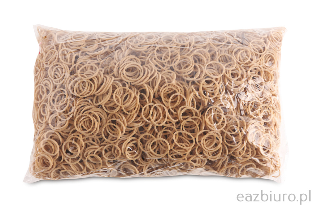 Gumki reCepturki Office Products, średnica 20mm, 1,5x1,5mm, 60% kauczuku, 1000g, zgrzewka, naturalne