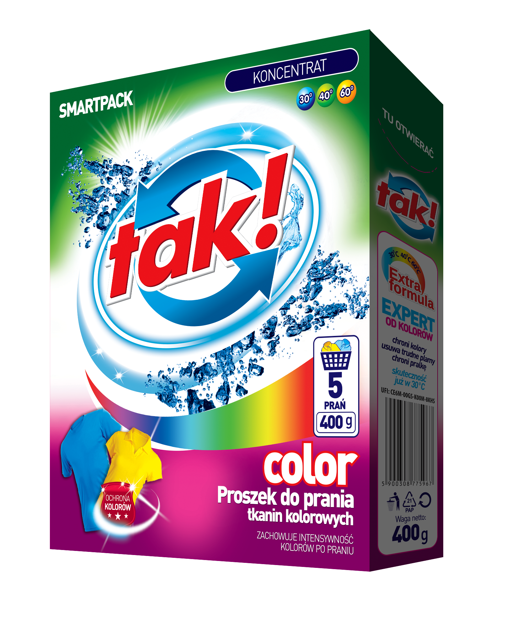 Proszek do prania tak kolor 400 g | eazbiuro.pl | Działaj teraz!