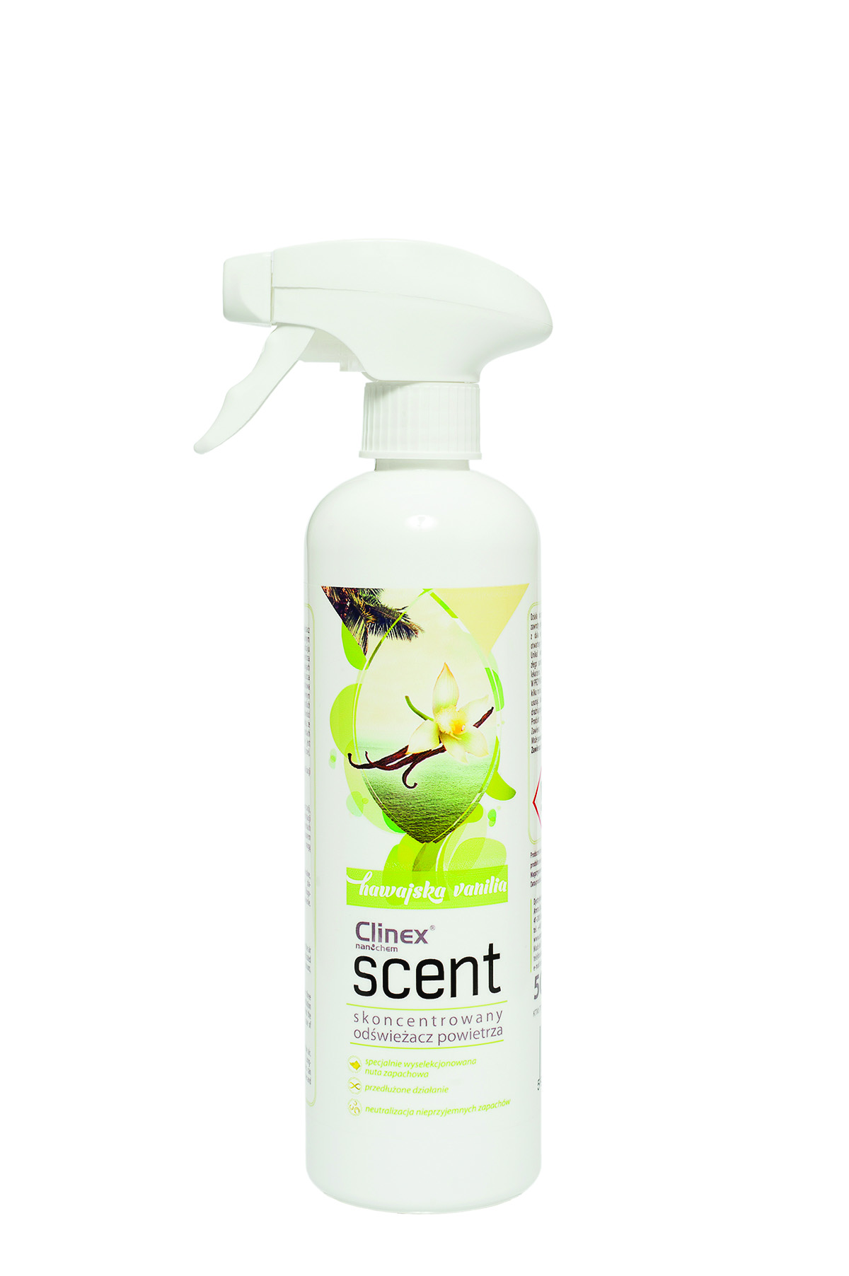 Clinex scent odświeżacz powietrza hawajska wanilia 500 ml Clinex scent odświeżacz powietrza hawajska wanilia 500 ml