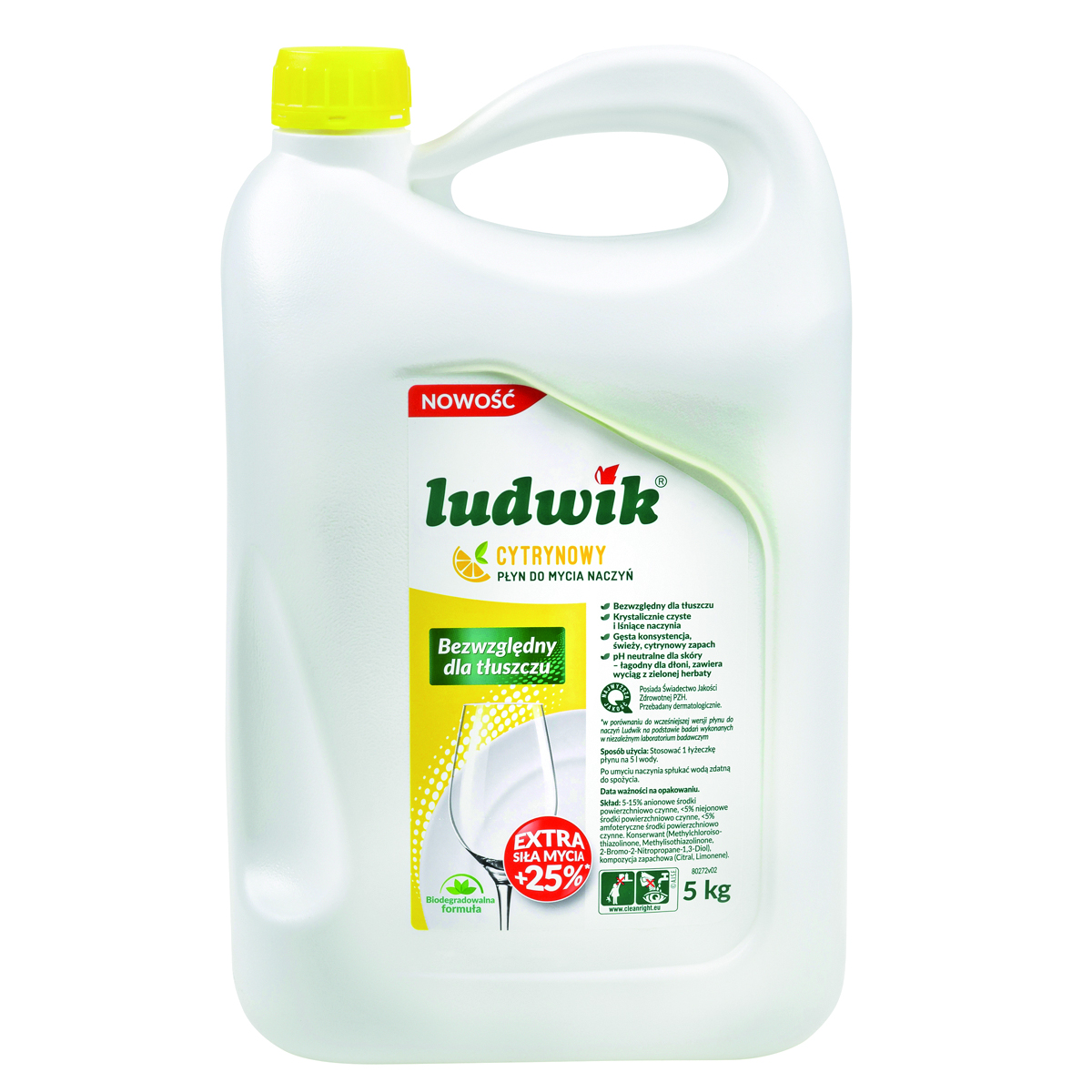 Płyn do mycia naczyń Ludwik cytryna 5l