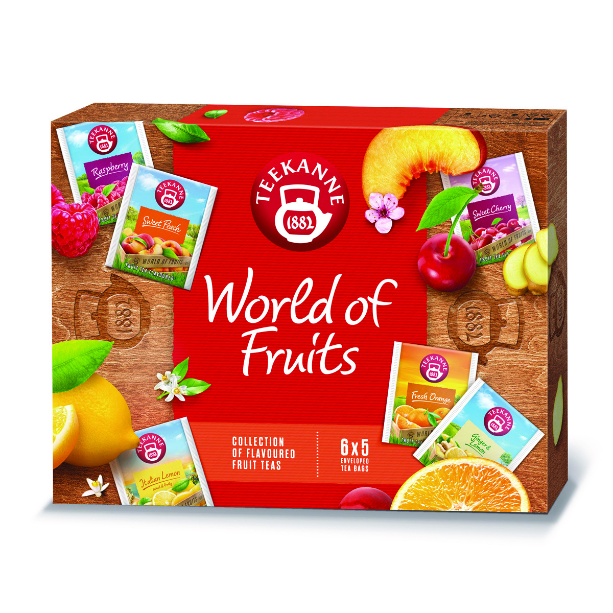 Herbata TEEKANNE World of Fruits, zestaw, 30 kopert