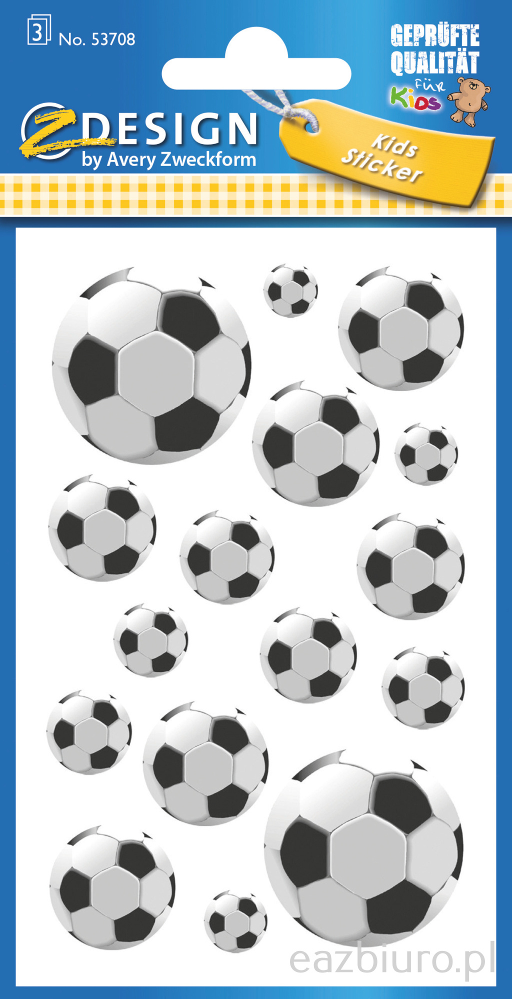 Naklejki papierowe- football avery z-design | eazbiuro.pl | Wybierz hit!