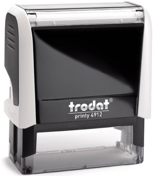Trodat pieczątka 4912 obudowa biała 47 x 18 mm + wkładka tuszująca + gumka | eazbiuro.pl | Sprawdź cenę!