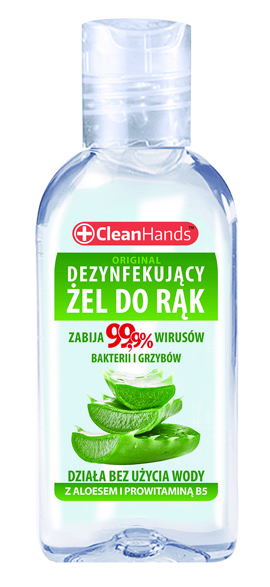 Antybakteryjny żel do rąk Clean Hands z aloesem