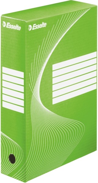 Pudełka archiwizacyjne boxy 80 mm, pojemność 800 kartek, zielony - pojemnik do archiwizacji