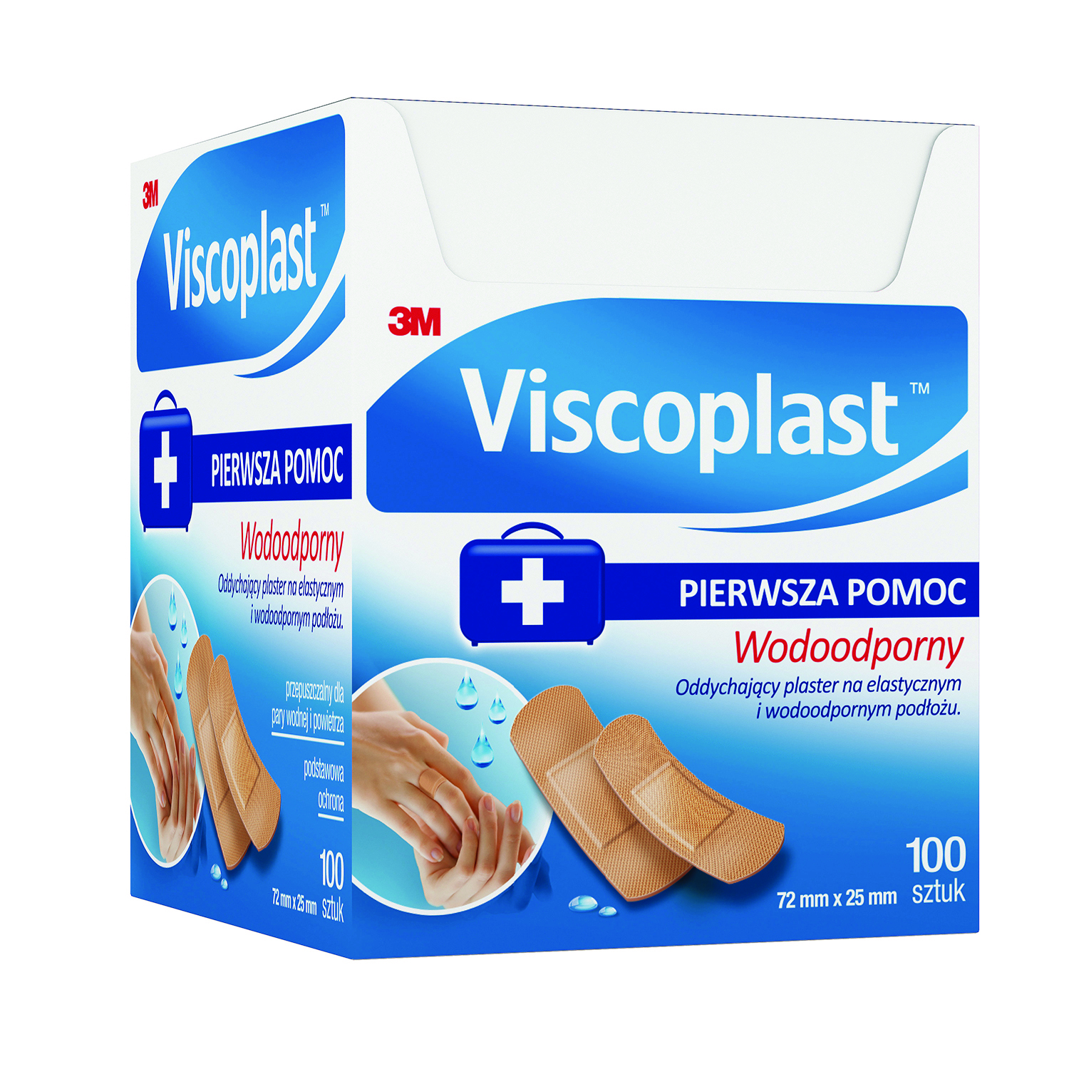Plastry Viscoplast minifol 7,2 x 2,5 cm 100 sztuk Plastry Viscoplast minifol 7,2 x 2,5 cm 100 sztuk