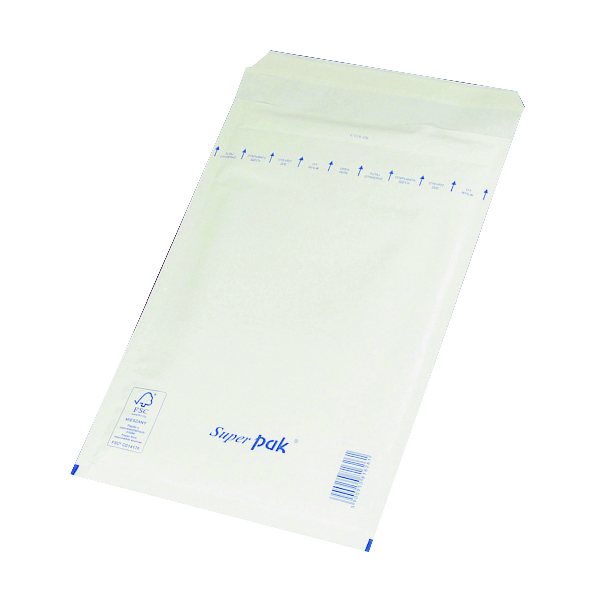 Koperty samoklejące z folią bąbelkową Office Products, hk, f16, 220x340mm/240x350mm, 10 sztuk, białe