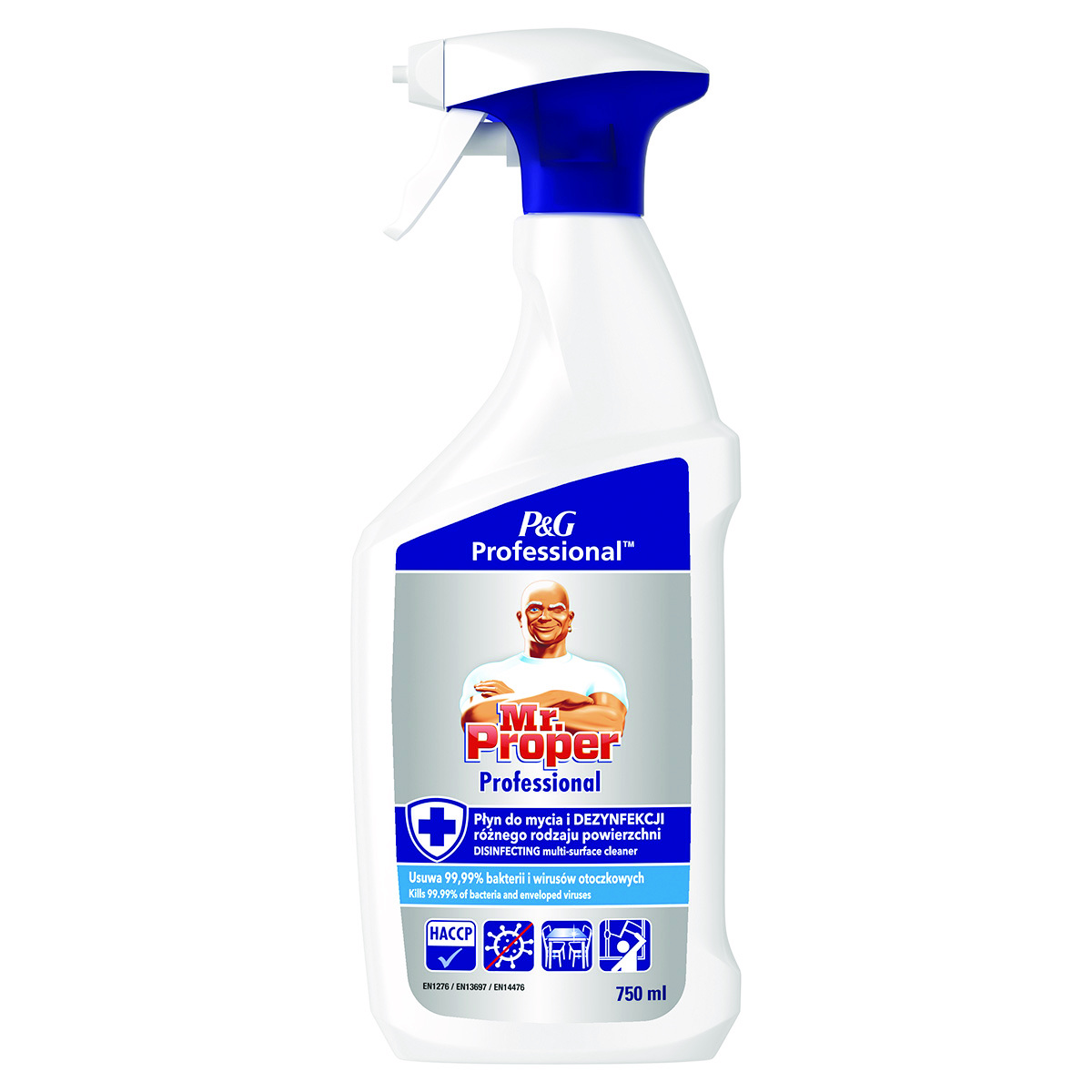Uniwersalny płyn mr proper, 3w1, do wszystkich powierzchni, z funcją dezynfekcji, 750ml