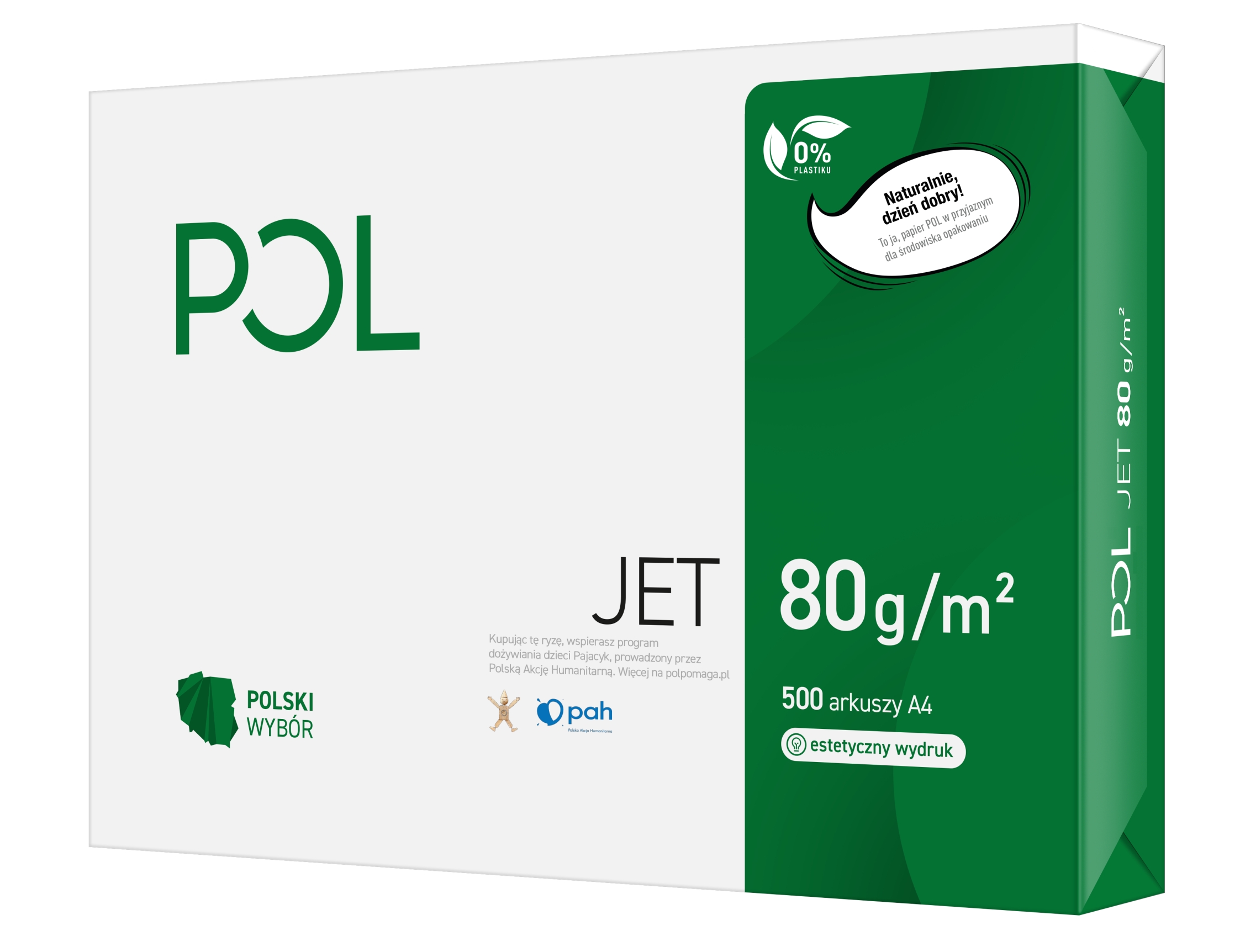 Papier ksero poljet A4 80 g/m2 500 ark.