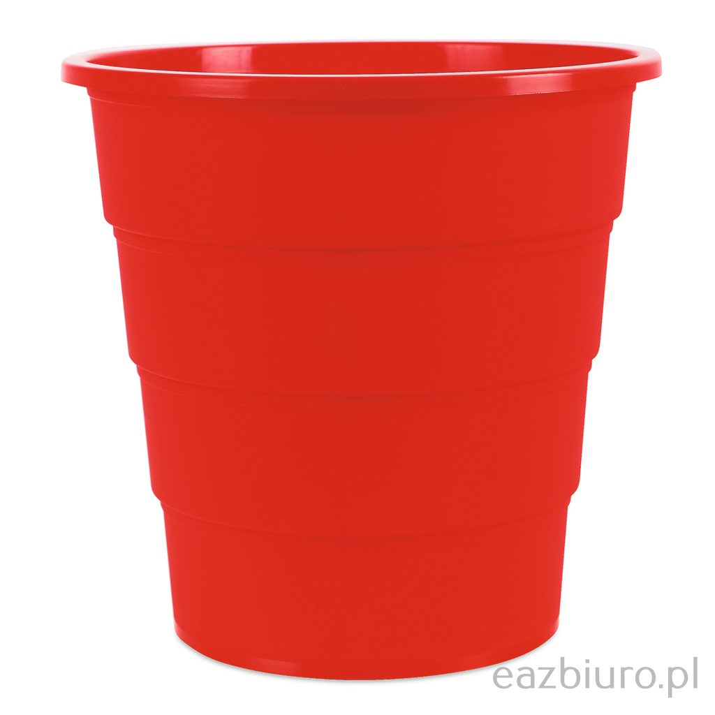 Kosz na śmieci Office Products, pełny, 16l, czerwony Kosz na śmieci Office Products, pełny, 16l, czerwony