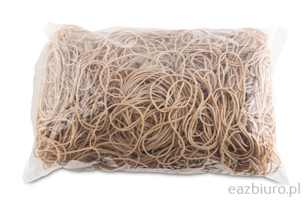 Gumki reCepturki Office Products, średnica 60mm, 1,5x1,5mm, 60% kauczuku, 1000g, zgrzewka, naturalne