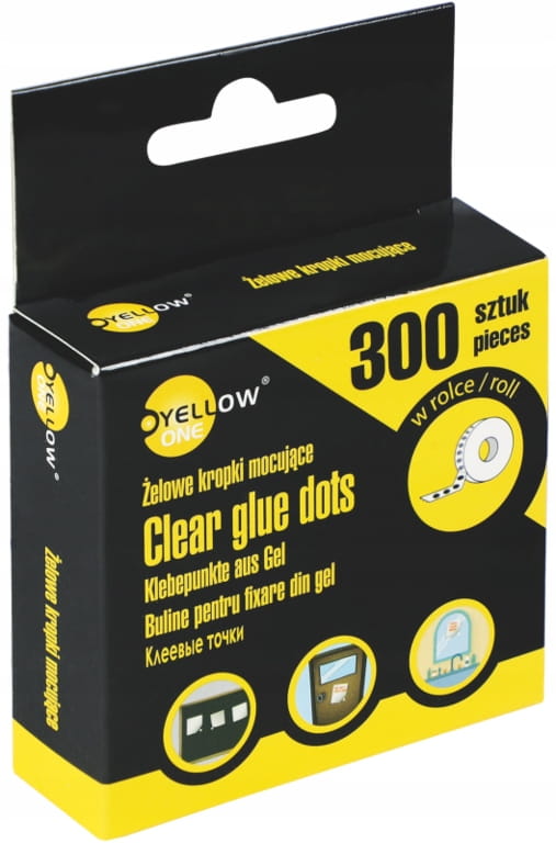Żelowe kropki mocujące w rolce Yellow one yl-10300 | eazbiuro.pl | Wybierz mądrze!