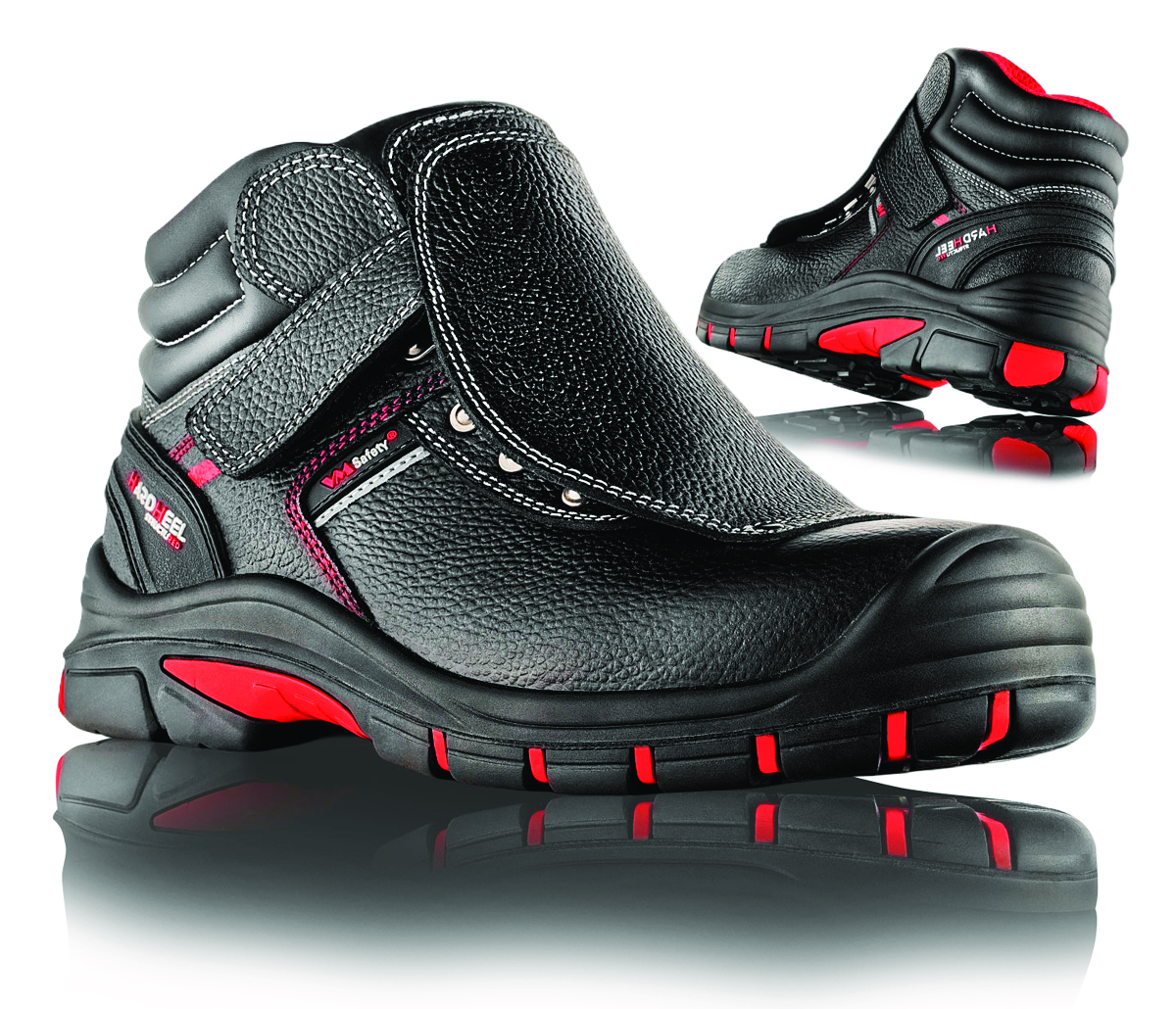 Trzewiki ochronne VM FOOTWEAR Bolton 5080-S3L, rozm. 42, czarno-czerwone