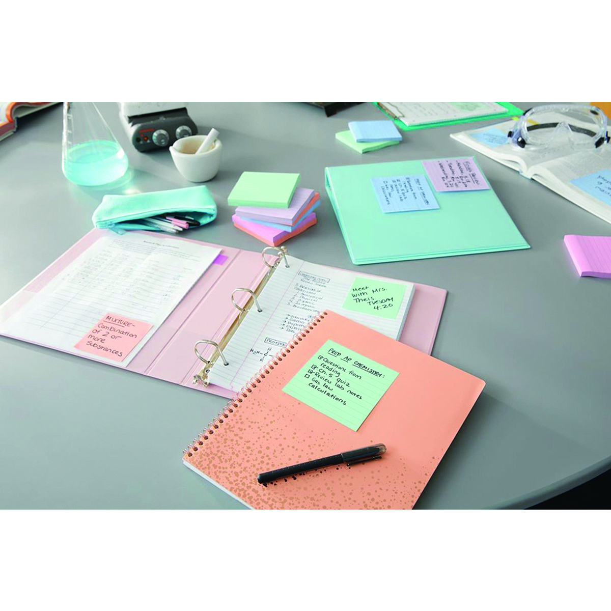 Karteczki samoprzylepne Post-it super sticky soulful 76x76mm 6x90 karteczek