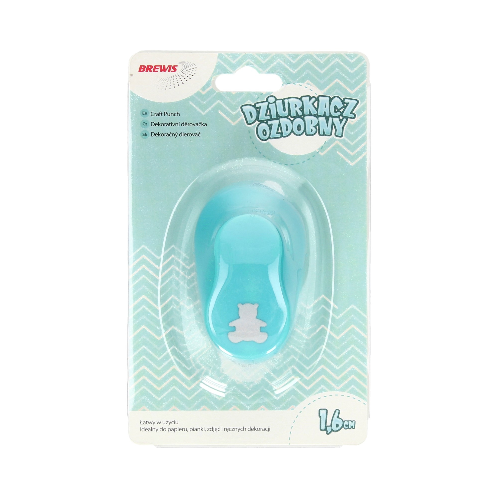 Dziurkacz ozdobny 1,6 cm miś do biura | eazbiuro.pl | Kup teraz!