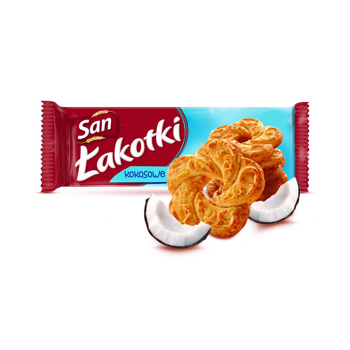Ciasteczka łakotki kokosowe 168g