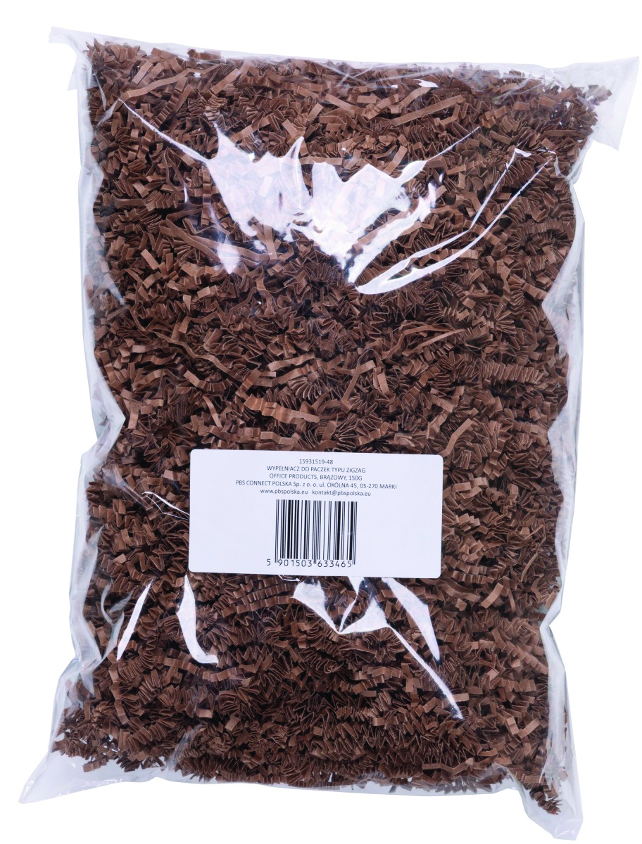 Wypełniacz do paczek OFFICE PRODUCTS, typ zigzag, 150g, brązowy