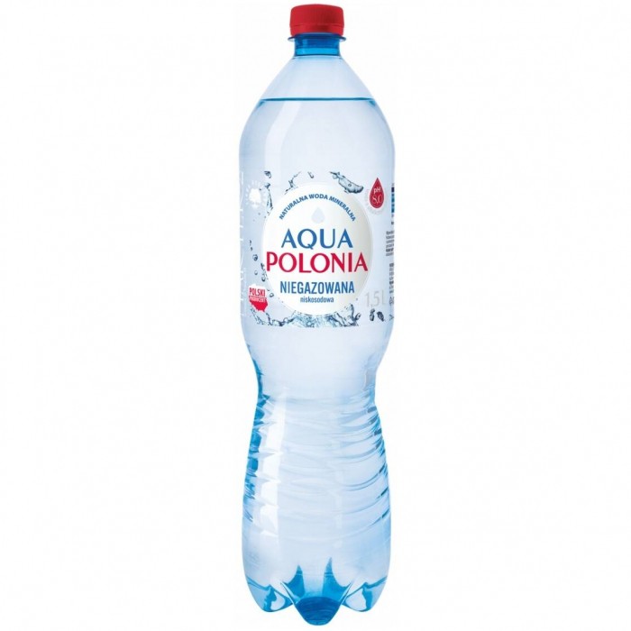 Woda mineralna aqua polonia, niegazowana, 1,5l (1 sztuka - minimum sprzedaży 252 sztuk)