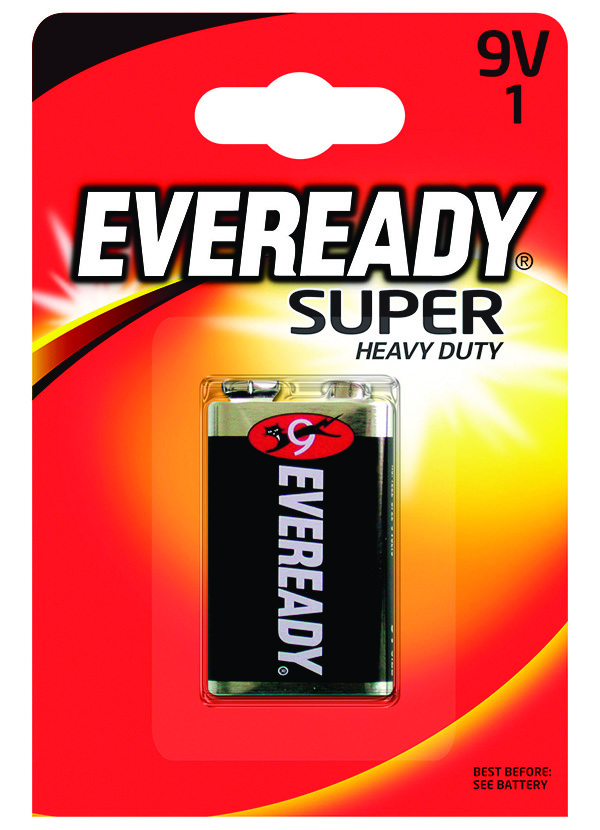 Bateria eveready super heavy duty, e, 6f22, 9v