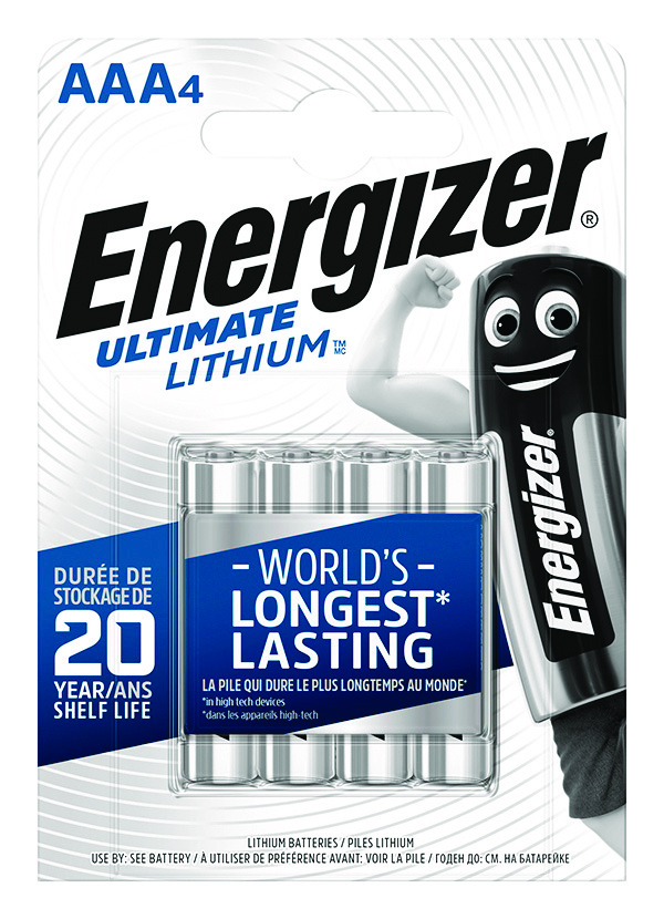 Bateria Energizer ultimate lithium, aaa, l92, 1,5v, 4 sztuki